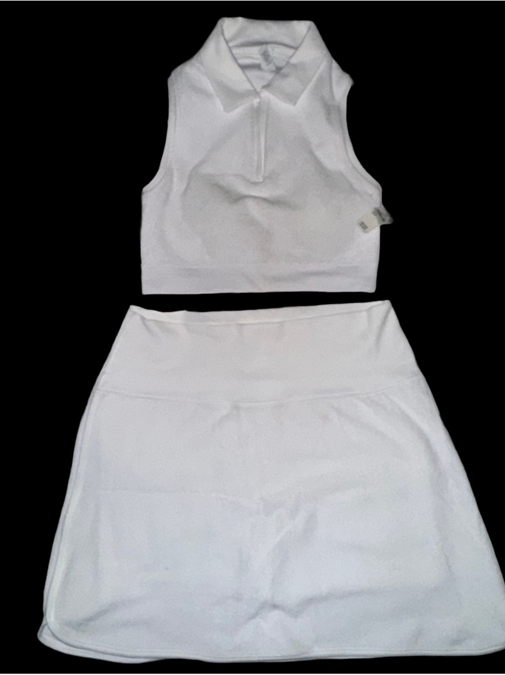 Aerie Offline White Two-Piece Skirt Set